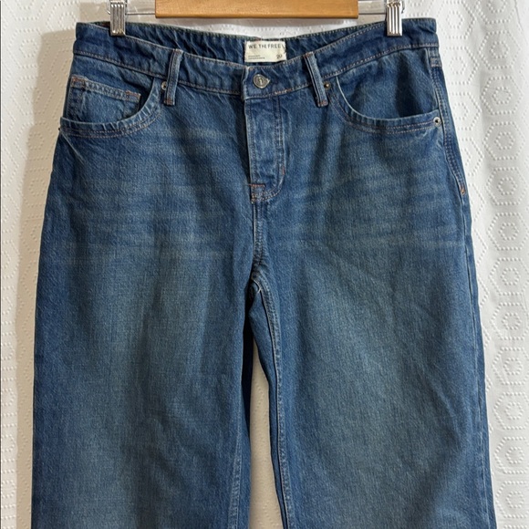 We The Free Tennessee Low-Rise Boyfriend Jeans 29 Cowboy Romance Wide Leg - Picture 10 of 12